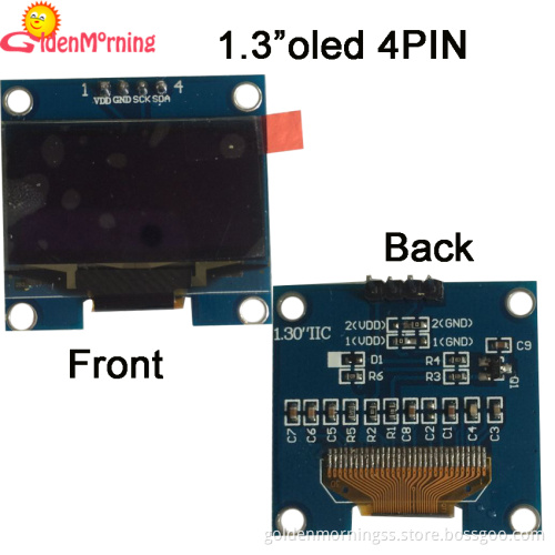 1.3-inch OLED Display Module with 128x64 Pixels Resolution, Blue Color